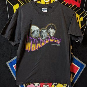 Vintage Y2K The Three 3 Stooges Whazzup! Black T-Shirt size Large